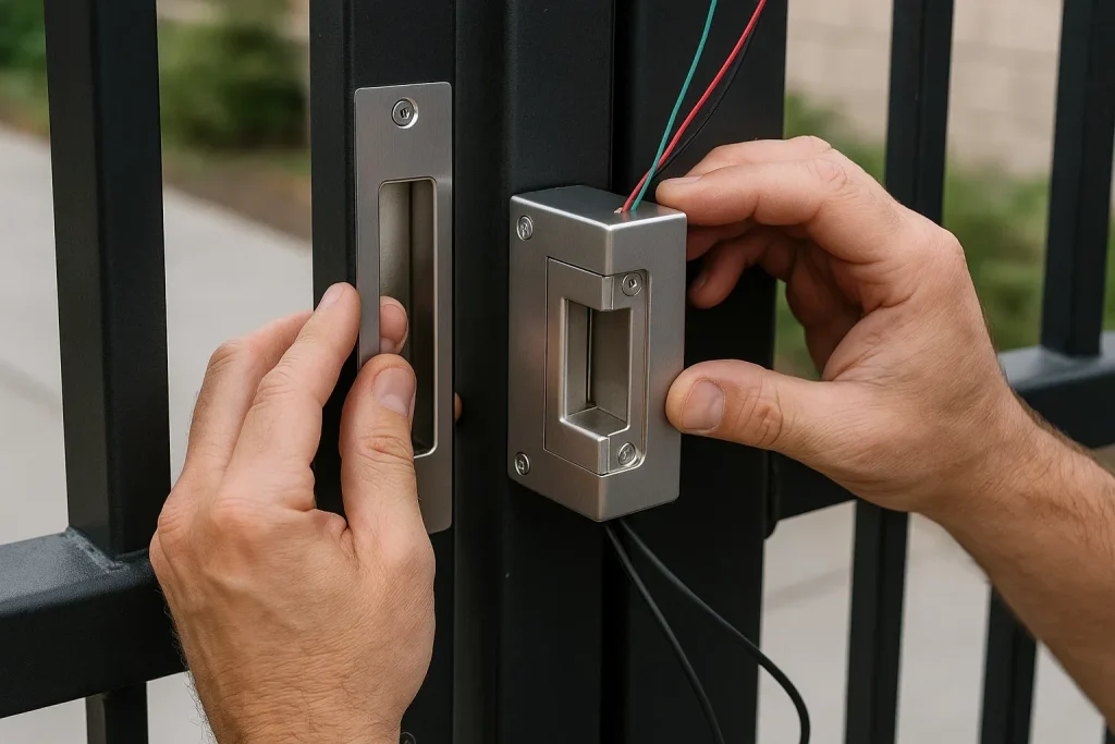 نصب قفل برقی پارکینگ